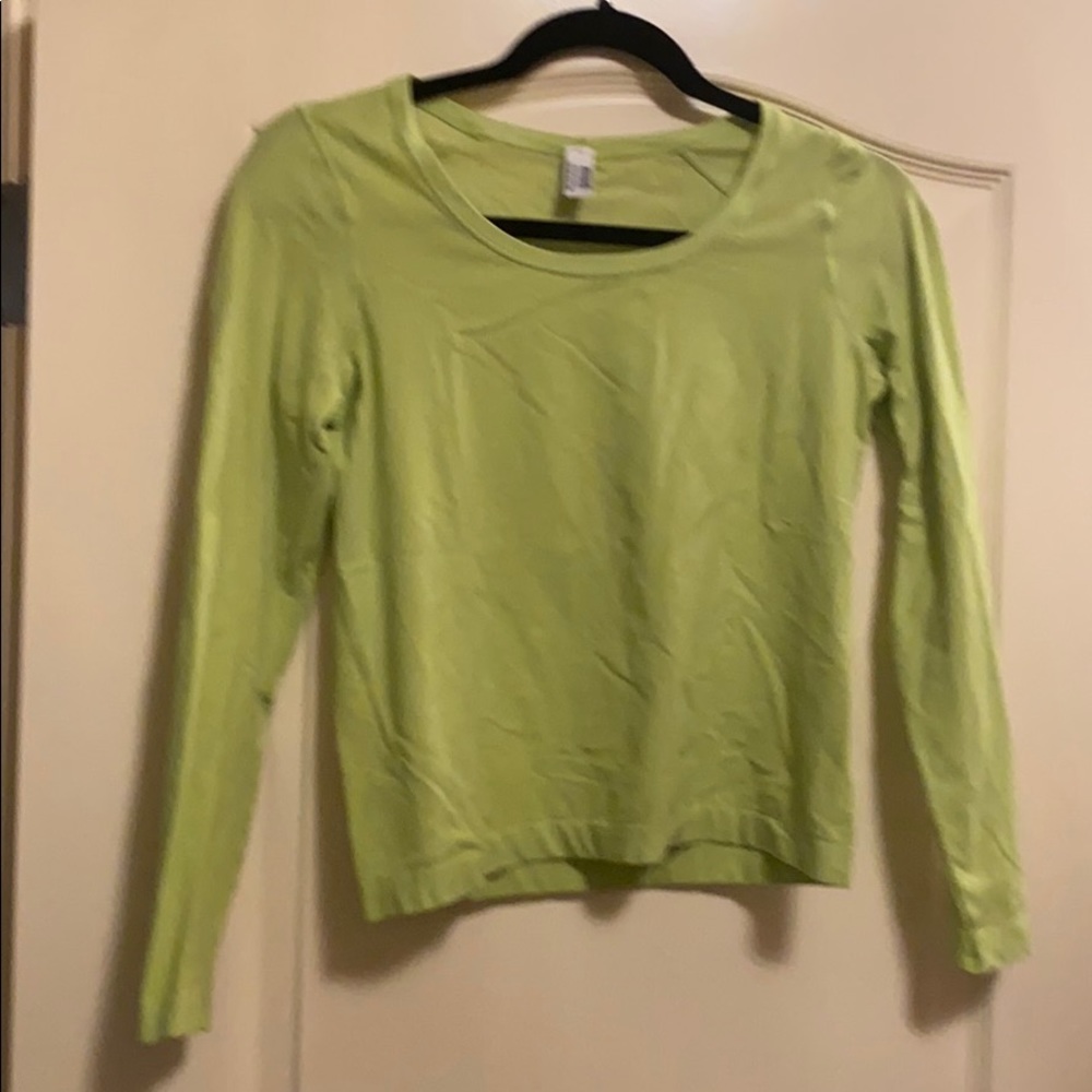 Lime green Woolford cotton light velvet shirt